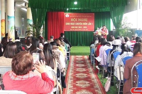 Sinh hoạt chuyên môn cấp tỉnh Cụm số 1 cấp mầm non, năm học 2023- 2024