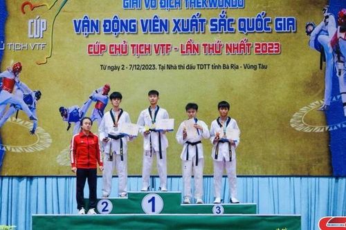 Sơn La đoạt 3 HCV tại Giải vô địch Taekwondo vận động viên xuất sắc quốc gia tranh Cúp Chủ tịch VTF lần thứ I năm 2023