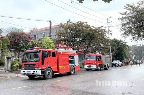 Tuyên Quang kịp thời khống chế vụ cháy cơ sở kinh doanh gas tại phường Phan Thiết