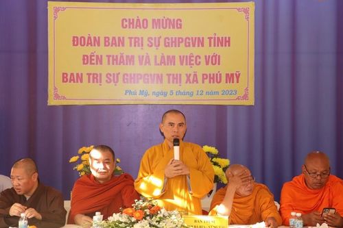BR-VT: Ban Thường trực Ban Trị sự GHPGVN tỉnh thăm các Ban Trị sự huyện thị trực thuộc