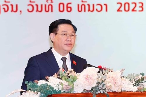 Chủ tịch Quốc hội Vương Đình Huệ: Dù thời cuộc đổi thay, tình cảm thủy chung, son sắt Việt - Lào mãi luôn không thay đổi