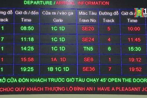 Đường sắt Hà Nội tăng cường tàu chạy dịp Tết Dương lịch