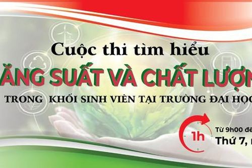 Lần đầu tiên có cuộc thi trực tuyến về năng suất - chất lượng dành cho sinh viên