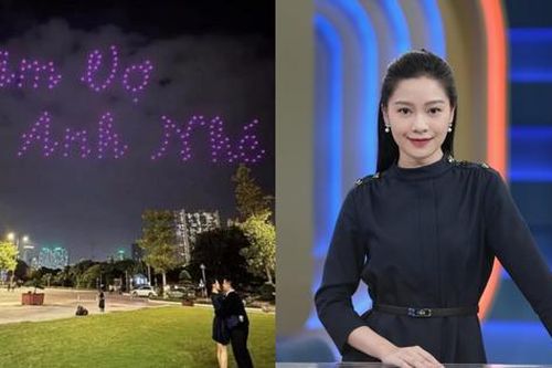 'Nữ chính ngôn tình' vừa được cầu hôn bằng 200 drone hóa ra là MC mới nổi của VTV