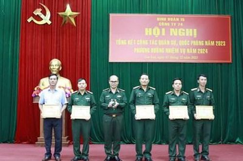 Công ty 74 (Binh đoàn 15) hướng tới xây dựng đơn vị vững mạnh toàn diện, mẫu mực tiêu biểu năm 2024