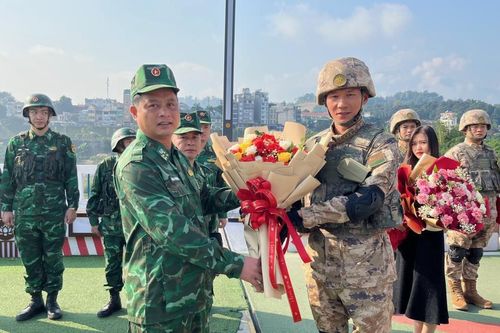 BĐBP Lào Cai (Việt Nam) và BĐBP Khu Mông Tự (Trung Quốc) tổng kết công tác tuần tra song phương quý 4/2023