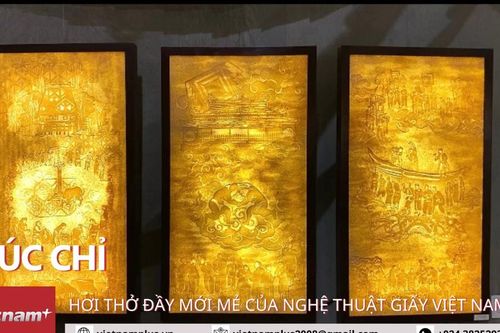 Triển lãm tranh Trúc chỉ: Sự giao thoa hòa hợp giữa giấy và ánh sáng
