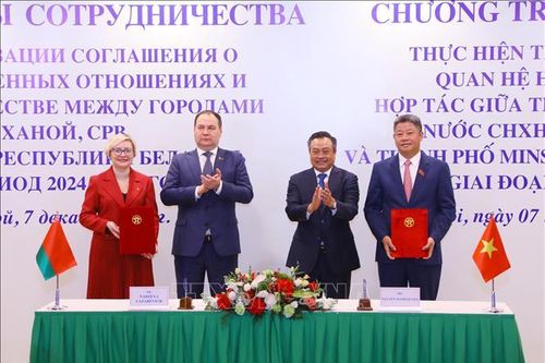 Mở rộng hợp tác giữa Thủ đô hai nước Việt Nam và Cộng hòa Belarus