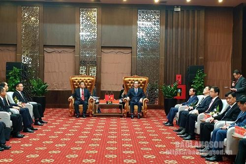 Lãnh đạo UBND tỉnh tiếp Đoàn đại biểu Công an Khu tự trị dân tộc Choang Quảng Tây, Trung Quốc