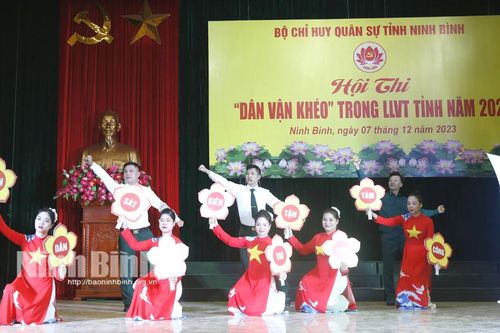 Khai mạc Hội thi 'Dân vận khéo' trong lực lượng vũ trang tỉnh