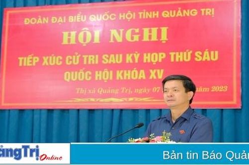 Đoàn ĐBQH tỉnh tiếp xúc cử tri tại các địa phương