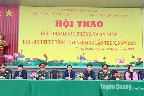 Khai mạc Hội thao Giáo dục quốc phòng và an ninh học sinh THPT năm 2023