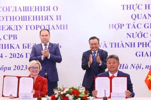 Hợp tác Hà Nội và Minsk là điểm sáng trong quan hệ song phương Việt Nam - Belarus