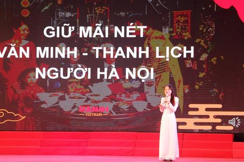 Sinh viên Thủ đô chung tay xây dựng người Hà Nội thanh lịch, văn minh