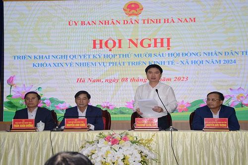 Hà Nam: Triển khai nhiệm vụ phát triển kinh tế-xã hội năm 2024