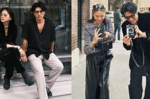 Ngô Thanh Vân và chồng trẻ Huy Trần chăm diện trang phục 'chất cả đôi'