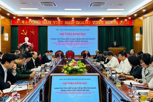 Việt Nam đã không ngừng hoàn thiện thể chế, pháp luật về quyền con người