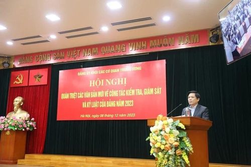 Đảng ủy Khối các cơ quan TW quán triệt các văn bản mới về công tác kiểm tra đảng