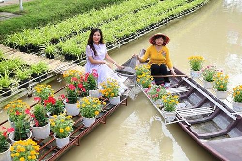 Tái hiện cảnh 'trên bến dưới thuyền' tại Festival Hoa - Kiểng Sa Đéc