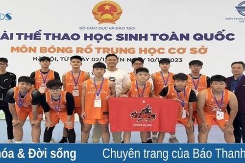 Đội bóng rổ THCS Thanh Hóa giành hạng ba tại Giải thể thao học sinh phổ thông toàn quốc 2023