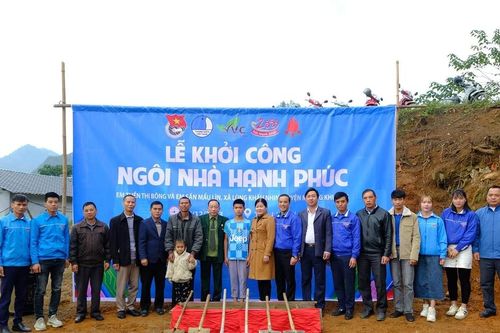 Khởi công xây dựng 2 công trình 'Ngôi nhà hạnh phúc' tại xã Lùng Khấu Nhin