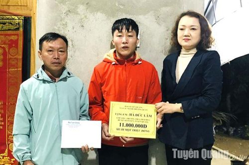 Trên 91,1 triệu đồng ủng hộ gia đình em Hà Đức Lâm