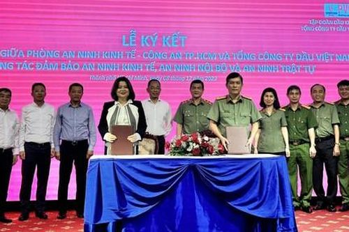 Ký kết phối hợp về công tác đảm bảo ANTT cho Tổng Công ty Dầu Việt Nam