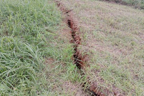 Xuất hiện vết nứt kéo dài gần 50m, sâu 2,5m tại trạm khí tượng ở Quảng Nam