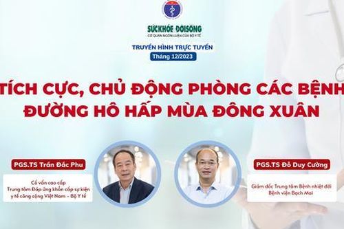 Truyền hình trực tuyến: Tích cực, chủ động phòng các bệnh đường hô hấp mùa đông xuân