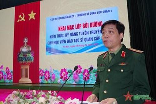 Gần 600 học viên Trường Sĩ quan Lục quân 1 tham gia lớp bồi dưỡng công tác tuyên truyền miệng