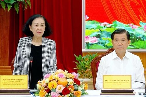 Thường trực Ban Bí thư Trương Thị Mai làm việc với Ban Chấp hành Đảng bộ tỉnh Đồng Nai