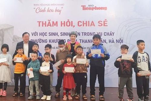 Hỗ trợ 510 triệu đồng cho 34 trẻ, học sinh, sinh viên trong vụ cháy chung cư mini ở Hà Nội
