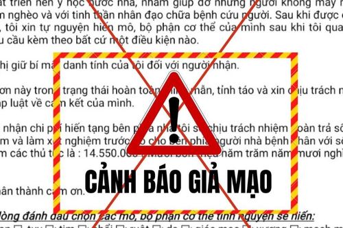 Chiêu lừa đảo 'xác nhận hiến tạng được nhận tiền'