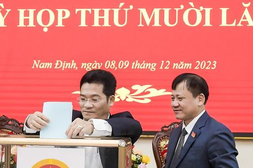 4 lãnh đạo tỉnh Nam Định đều đạt phiếu tín nhiệm 100%