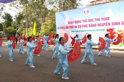 Nhiều hoạt động giao lưu thể thao tại Khu Di tích Nguyễn Sinh Sắc