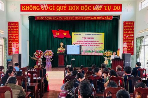 Đak Pơ tập huấn gìn giữ và phát huy nét đẹp văn hóa dân tộc Bahnar cho 110 học viên