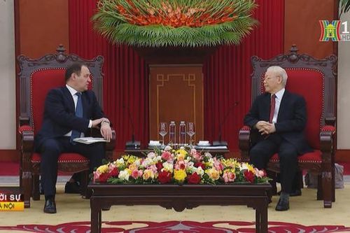 Tổng Bí thư Nguyễn Phú Trọng tiếp Thủ tướng Cộng hòa Belarus