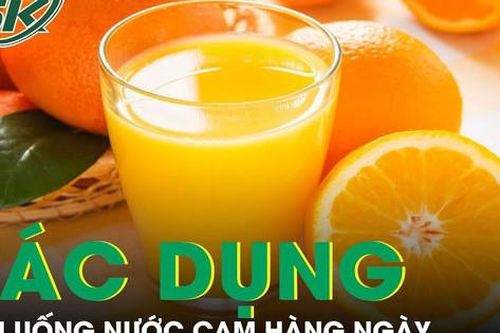 Tác dụng của việc uống nước cam hàng ngày