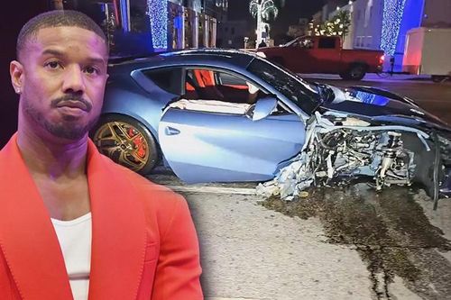 Ferrari 812 tiền tỷ của Michael B. Jordan đâm Kia Niro 'nát đầu'