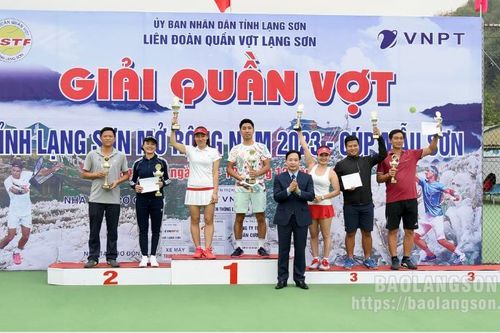 Giải Quần vợt tỉnh mở rộng – 'Tranh cúp Mẫu Sơn' năm 2023 đã diễn ra thành công