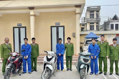 Băng nhóm cộm cán gây ra hàng loạt vụ trộm xe SH sa lưới