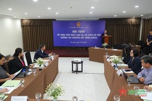 Thúc đẩy việc làm và an sinh xã hội hướng tới chuyển đổi công bằng