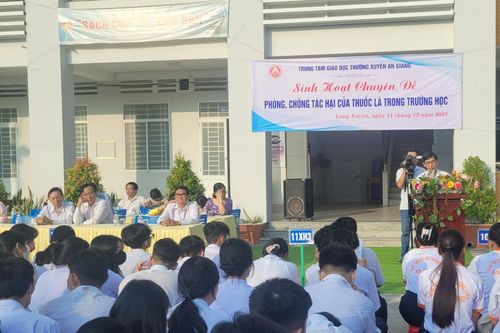 An Giang: Tăng cường phòng, chống tác hại của thuốc lá trong trường học