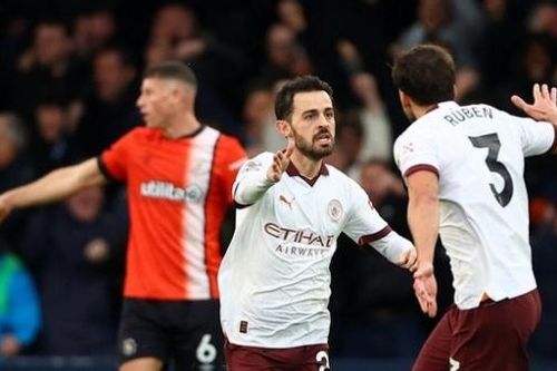 Ngoại hạng Anh: Hình ảnh trận đấu Bernardo Silva, Jack Grealish lập công giúp Man City thắng Luton Town