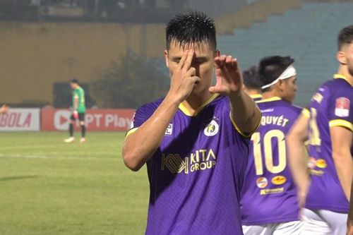 Tuấn Hải tiếp tục ghi bàn cho Hà Nội FC, ăn mừng như nhân vật Son Goku