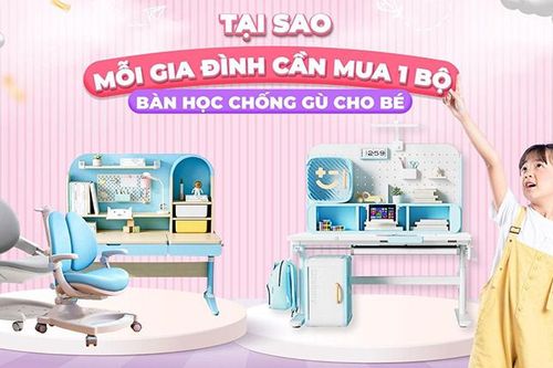 Tại sao mỗi gia đình cần mua một bộ bàn học chống gù cho bé?