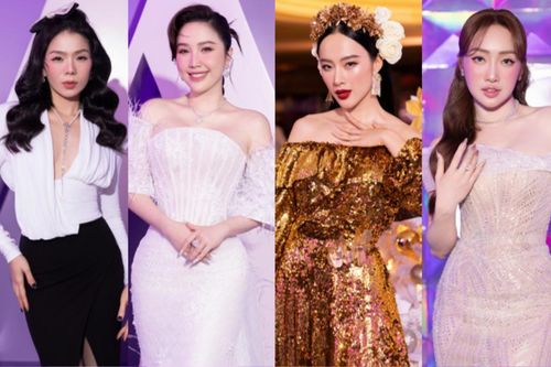 Thảm tím quy tụ loạt sao hot Vbiz: Lệ Quyên sang chảnh, Bảo Thy khoe dáng hậu giảm 18 kg