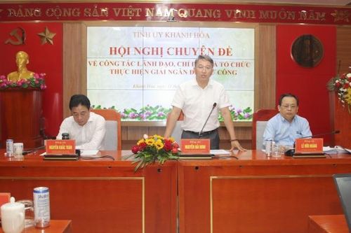 Hội nghị chuyên đề về giải ngân đầu tư công