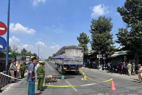 Qua nhà con gái chơi, cụ ông bị xe tải ôm cua cán tử vong
