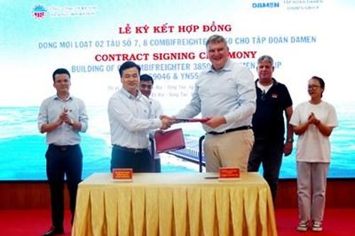 Tổng công ty Ba Son ký kết hợp đồng đóng mới 2 tàu Combifreighter 3850 cho Tập đoàn Damen